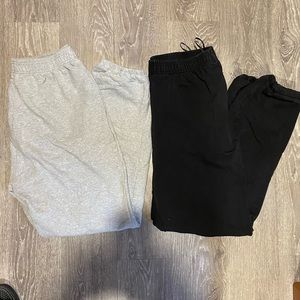 Shein Elastic band waist and ankle Sweatpants Bundle (2 sweatpants)